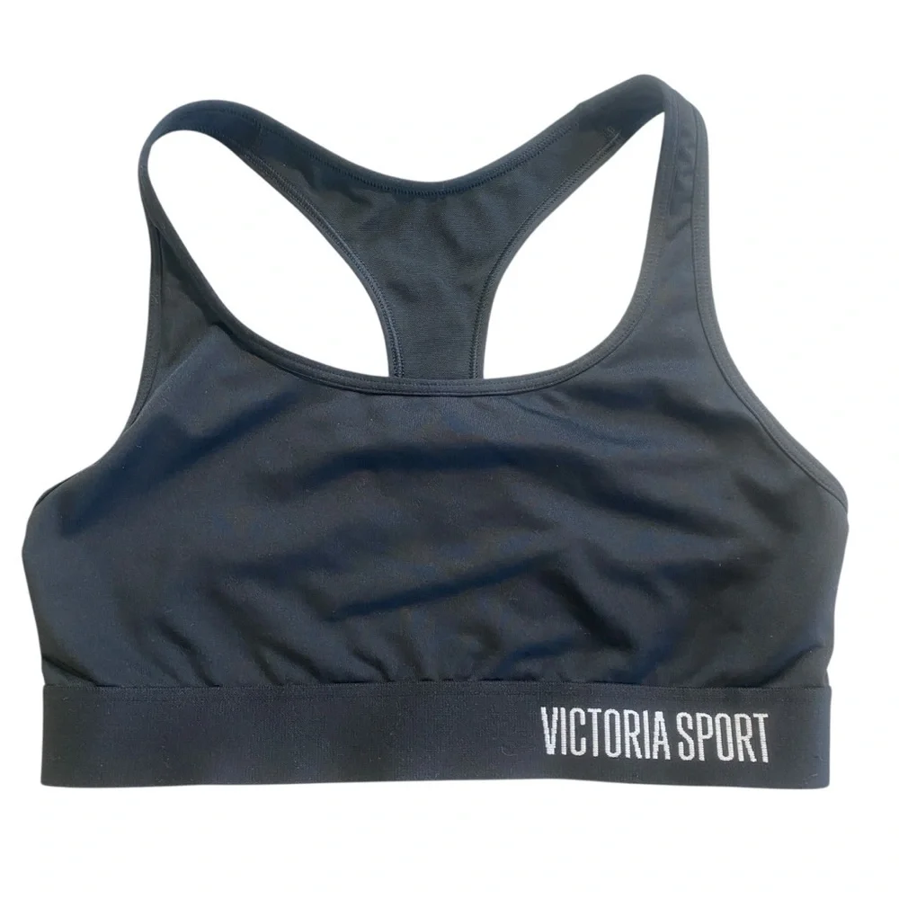 Victoria Sport Black Racerback Sports Bra Size‎ Small